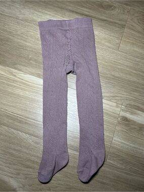Jamie Kay Mauve Knit Footed Tights
